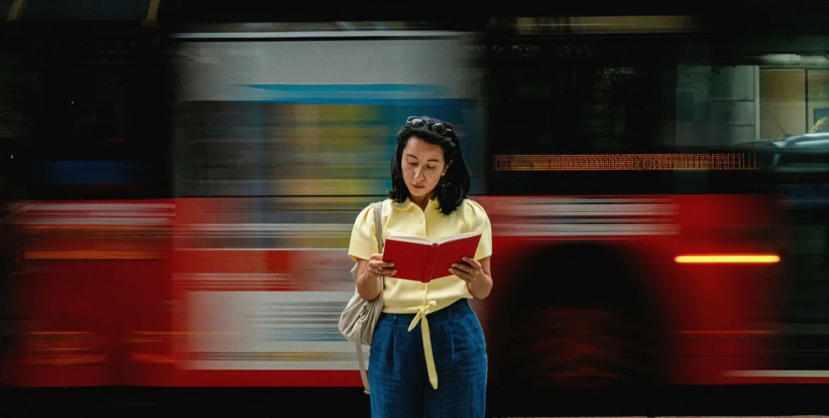 A woman taking a quiet moment for herself